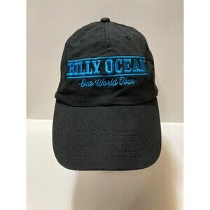 Billie Ocean “One World Tour” Dad Back Blue Hat Adjustable One Size Cap